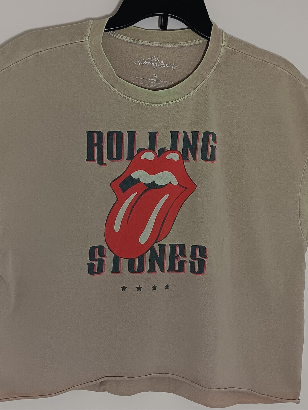 The Rolling Stones Band T-shirt Color Beige/ Tan  Mens  Medium .